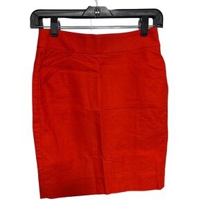 J. Crew Vibrant Red Pencil Skirt